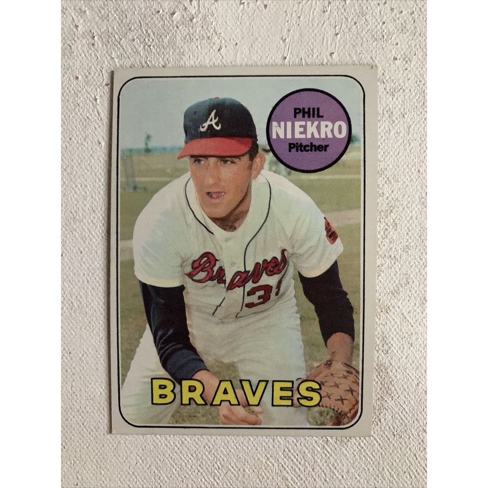 1969 Topps Phil Niekro #355 VG Braves Yankees HOF